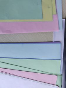 กระดาษคาร์บอนเลส NCR กระดาษเคลือบ CB CFB CF สีขาว ชมพู ฟ้า เขียว ฟ้า ภาพสีฟ้า - Product Image 2