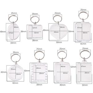X48 Manufacturer Acrylic Blank <b>Custom</b> Logo Light <b>Keychains</b> for Promotion Lightweight Plastic Key Chains - Product Image 4