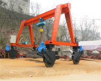 Grue mobile à poutre simple, grue mobile à pneus en caoutchouc de modèle MH, fabrication lourde