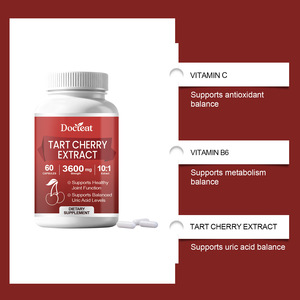 Cápsulas Sour Cherry para el Cuidado de las Articulaciones, Mejora la Densidad Ósea, 60 Unidades, Nutre Suavemente las Articulaciones para un Sueño Reparador - Product Image 2