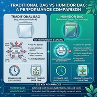pour cigares, pochette humidor, barrière anti-humidité, sac refermable autoportant, étanche, pour 10 cigares, emballage cadeau