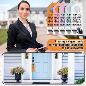 Personnalisé de haute qualité Ne pas déranger poignée de porte en papier kraft suspendu réunion en cours rappel frapper signe - Product Image 5