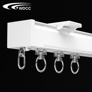 Rail de rideau en aluminium de haute qualité, robuste, pour plafond, double rail, 1001 - Product Image 1