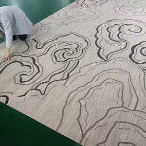 100% nylon gạch Thảm khách sạn gạch Thảm hiện đại Nâu Vòng đống Modular vuông văn phòng thương mại gạch thảm - Product Image 5