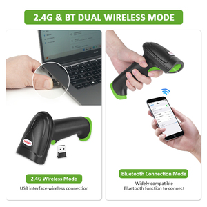 Luckydoor giá rẻ không dây Bluetooth 2D mã vạch <span class=keywords><strong>QR</strong></span> <span class=keywords><strong>code</strong></span> Reader scan xách tay Mã Vạch Scan Gun cho kho siêu thị - Product Image 4