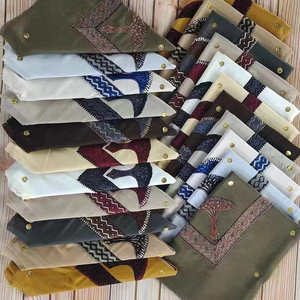 Pañuelo Oman <span class=keywords><strong>Amama</strong></span> Truml Shemagh Yemen con Bordado para Hombres Musulmanes, Hijab Islámico, 50x50 Pulgadas, Colores Variados - Product Image 3