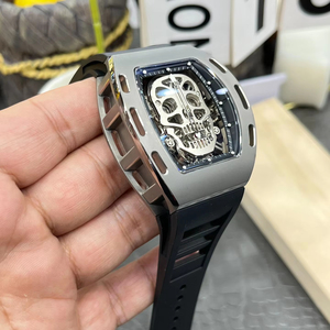 Collector Grade 052 <b>Skeleton</b> Tourbillon <b>Automatic</b> Power Reserve Titanium Alloy Case Men's Business Mechanical <b>Watch</b> Waterproof - Product Image 3