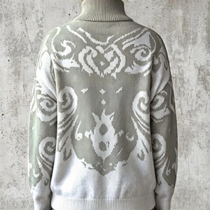 Women's <b>Turtleneck</b> Knitted <b>Sweater</b> Geometric Pattern Wool Pullover Casual Winter Thick Full Sleeve Regular Length - Product Image 2