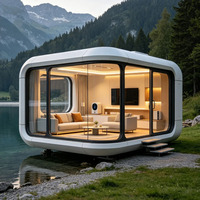 Maisons préfabriquées modulaires mobiles personnalisées, mini-maisons portables, maison préfabriquée Apple Pod, maison capsule Apple Cabin