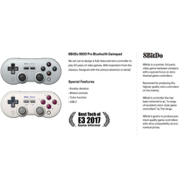 Manette sans fil 8Bitdo SN30 Pro avec moteur de vibration pour Android, MacOS, Steam, Windows PC