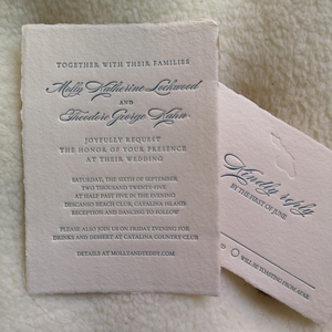 การ์ดเชิญงาน<span class=keywords><strong>แต่งงาน</strong></span>ทำมือ กระดาษลายนูนขอบหยัก ดีไซน์หรูหรา พร้อมขอบลายดอกไม้  แบบกดนูน  งานฝีมือประณีต - Product Image 5