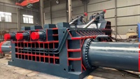Presse à balles horizontale hydraulique automatique pour le recyclage des métaux ferreux, certifiée CE, haute productivité, moteur à économie d'énergie