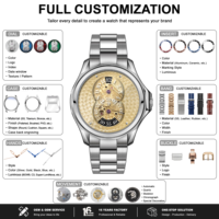 Fabricant de montres en marque blanche, logo OEM personnalisé, montres mécaniques automatiques Miyota à heures sautantes, cadran émaillé, bracelet en nylon