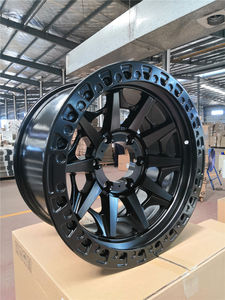 Jante en alliage coulé tout-terrain + rebord <span class=keywords><strong>SB</strong></span>/noir satiné 17 X 9J PCD 6x139.7 CB 110 pour voiture <span class=keywords><strong>de</strong></span> tourisme - Product Image 1