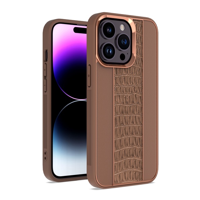 2024 Premium Crocodile Customize Genuine Leather Phone Case Shockproof Sim Card Slot for iPhone 15 Case for iPhone 15 Ultra Case