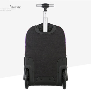 Mochila Escolar Personalizada OEM <span class=keywords><strong>de</strong></span> 18 Pulgadas <span class=keywords><strong>con</strong></span> <span class=keywords><strong>Ruedas</strong></span> <span class=keywords><strong>Grandes</strong></span> <span class=keywords><strong>de</strong></span> Nailon Impermeable, Tipo Carrito <span class=keywords><strong>de</strong></span> <span class=keywords><strong>Viaje</strong></span> para Niños y Niñas - Product Image 2