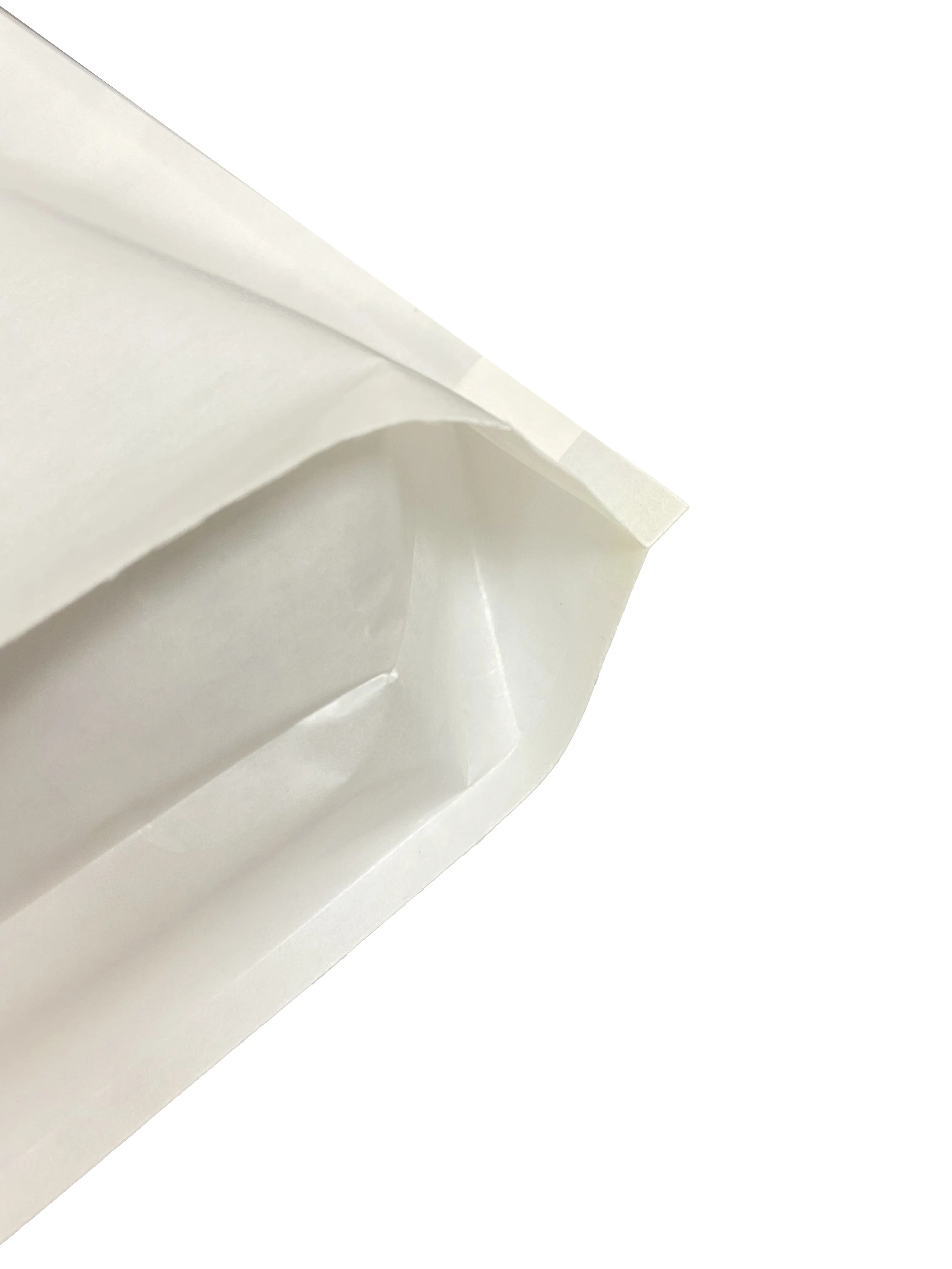맞춤형 재활용 가능한 흰색 크래프트 종이 바닥 마셋 유리 종이 가방 FSC 반투명 봉투 쇼핑백