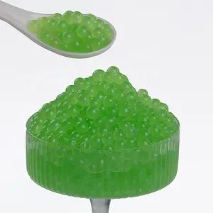 3kg round bubble tea raw material Hami melon flavor burst beads, used in cold drinks, cakes and so on