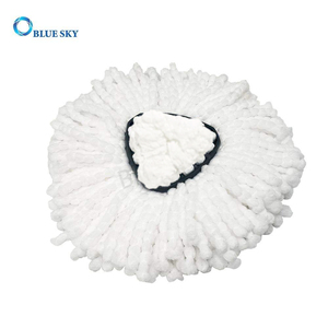 Tái Sử Dụng <span class=keywords><strong>360</strong></span> Spinn Lau Đầu Thay Thế Dễ Dàng Wring Thay Thế Tam Giác Ướt Lau Miếng Đệm Sợi Nhỏ Lau Nạp - Product Image 3