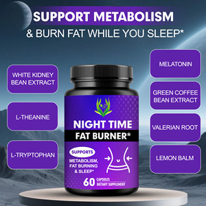 Gomitas quemagrasas nocturnas más vendidas, mejoradas con frijol blanco, para dormir, reducir el estrés, suplemento dietético relajante - Product Image 6