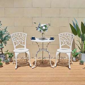 Ensemble de salle à manger <span class=keywords><strong>en</strong></span> <span class=keywords><strong>fer</strong></span> <span class=keywords><strong>forgé</strong></span> pour terrasse extérieure Ensemble de <span class=keywords><strong>table</strong></span> et chaise <span class=keywords><strong>en</strong></span> métal moulé d'aluminium Ensemble de jardin Ensemble de bistro - Product Image 2