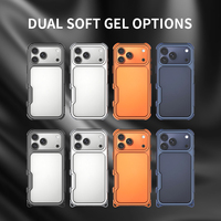 Étui de téléphone anti-chute avec airbag pour iPhone 17 Pro Max, coque de protection en alliage d'aluminium avec trou pour cordon pour iPhone 17 Pro