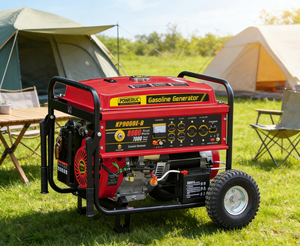 POWERAC PR9800-E 7.8KW Single Phase AC 457cc Air-Cooled 4-Stroke Cylinder Gasoline <b>Generator</b> 25L TankL - Product Image 3