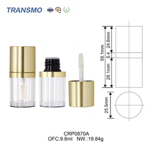 Emballage de rouge à lèvres et de gloss recyclable de 7 ml, tubes de gloss en PETG de 6 ml, logo personnalisé, mini tube de gloss - Product Image 2