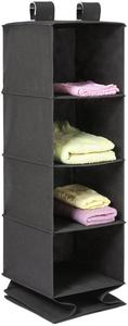 Organisateur suspendu à 6 étagères, étagères de placard pliables, bacs de rangement en tissu pour chambre, dortoir, maison - Product Image 3