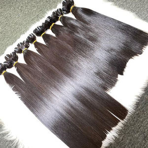 Vente en gros de cuticules vierges vietnamiennes brutes alignées Remy 12A Extensions de cheveux humains Loose Deep Wave Cambodgian Curl Machine Double - Product Image 1