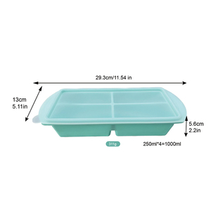 Moules de congélation en silicone pour soupes, bac à glaçons, récipient de congélation en silicone, boîte de conservation alimentaire, moule à soupe avec couvercle - Product Image 6