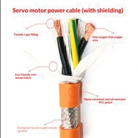 Cable Industrial Flexible con Cubierta de PVC, 1.5/2.5/4/6 mm², 4 Núcleos, para Servomotor, Alta Flexibilidad, Blindado, para Cadena Portacables