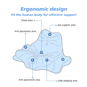 Extra Portable Comfy <b>Reading</b> Pillows for Sitting in <b>Bed</b> Adult(<b>Light</b> Grey) <b>Bed</b> Pillow with Arms & Pockets Back Pillow for <b>Reading</b> - Product Image 2