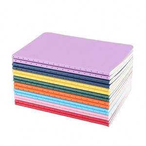 Épaissi nostalgique rétro A6 ensemble de selle lâche bloc-notes cahier couleur créative 60 Pages établissement de formation à l'éducation adhésive - Product Image 1