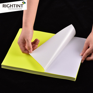 Fabricant en gros de papier autocollant <span class=keywords><strong>fluorescent</strong></span> auto-adhésif au format A4 en vinyle durable pour l'école, le bureau et les étudiants papier de copie couleur - Product Image 2