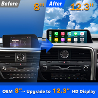 Lecteur DVD de voiture Lexus RX 2016-2019 avec écran 12,3'' et interface sans fil CarPlay Android Auto Binarytek