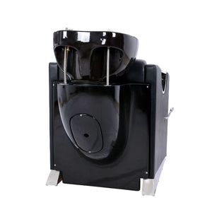 Luxury Portable Shampoo <b>Bed</b> for Barbershops and Salons Modern Design with Ceramic Basin for Hair Washing and Backwash Services - Product Image 3
