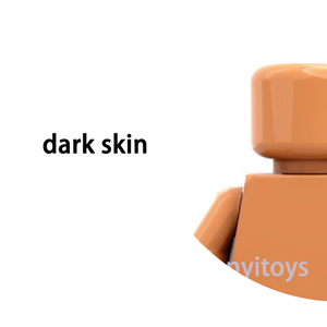 Figurines classiques vierges, jouets de couleur unie, modèles non imprimés, blocs de construction MOC purs, briques, mini figurines d'<span class=keywords><strong>action</strong></span> - Product Image 6