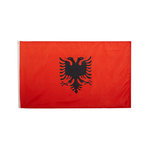 Sẵn sàng để tàu 100% <span class=keywords><strong>polyester</strong></span> 3X5FT cổ in <span class=keywords><strong>AL</strong></span> albanian quốc gia Albania cờ - Product Image 4