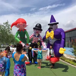 Giải Trí Di Chuyển Con Rối Dễ Thương Inflatable Clown Rối Trang Phục Để Bán