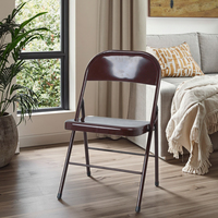 Chaise pliante de loisirs à cadre en métal de haute qualité pour KC-7382A de cuisine de salon