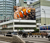 Panneau d'affichage publicitaire LED extérieur P4, panneau mural numérique, IP65, étanche, HDR10+, haute luminosité, couleur pleine