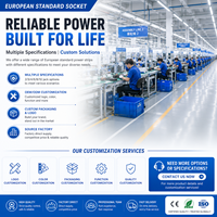 Multiprise industrielle personnalisée avec prise EU 3/4/5/6 prises et 4/6 ports USB, rallonge multi-prises, coque ignifuge