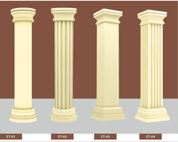 Base de colonne décorative Super EPS en fibre de verre, design personnalisé, moulures européennes en polystyrène, imperméables et résistantes au feu