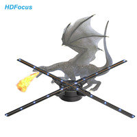 Projecteur d'hologramme professionnel 3d ventilateur d'affichage de publicité d'hologramme de contrôle d'appli de Wifi de l'hologramme 3d