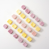 Verschillende Smaken Zoete Gevriesdroogde Yoghurtblokjes Chips Aardbei Bosbessen Mango Chocolade Bedekt Groothandel
