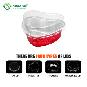 <span class=keywords><strong>2025</strong></span> New Arrival Dùng Một Lần Hình Trái Tim <span class=keywords><strong>Mini</strong></span> Loaf Chảo Với Nắp Đậy 200Ml Công Suất Bánh Mì Chiên Nhôm Lá Container - Product Image 4