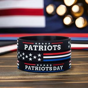 Bracelet en silicone tendance avec drapeau américain, personnalisable avec logo, cadeaux pour événements et fêtes - Product Image 5