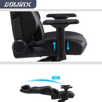Chaise de jeu de grande taille haut de gamme de la marque Dowinx, chaise d'ordinateur, chaise de course de jeu, avec bascule et appui-tête magnétique