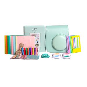 Ensemble d'accessoires classiques pour appareil photo <span class=keywords><strong>Fujifilm</strong></span> <span class=keywords><strong>Instax</strong></span> <span class=keywords><strong>Mini</strong></span> 8 / <span class=keywords><strong>Mini</strong></span> 9, ensemble de sacs pour appareil photo bleu glacé - Product Image 1